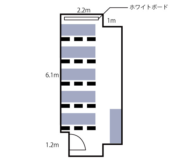 難波・日興ビル6FA　レイアウト図
